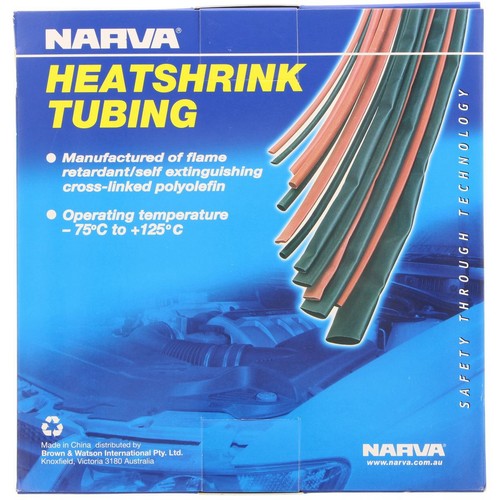 Narva Heat Shrink Standard Black ID: 19mm Length: 5m - 56622/5 Car Wiring