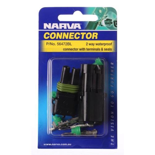 Narva Super seal Connector 2 Pole 1 Kit - 56472BL Car Wiring Adapter Auto Part