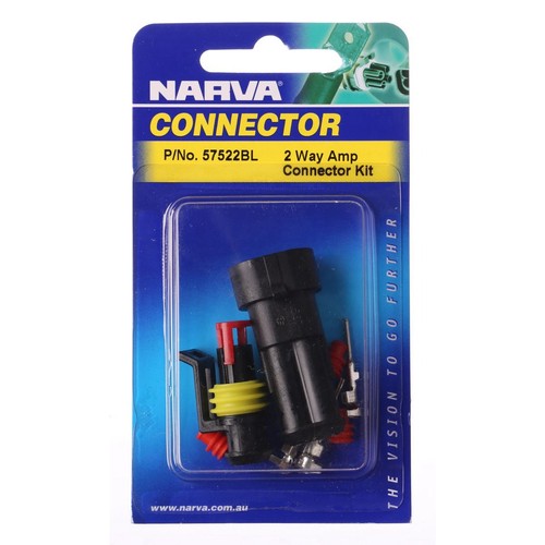 Narva Super seal Connector 2 Pole 1 Kit - 57522BL Car Wiring Adapter Auto Part