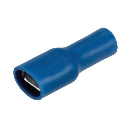 Narva Crimp Terminal Female Blade Blue Insulated 6.3mm - 10 Pce - 56044BL