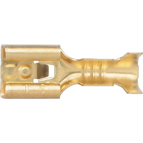 OEX Crimp Terminal Female Blade Brass Terminal Entry 6.3 x 0.8mm Non Insulated 1