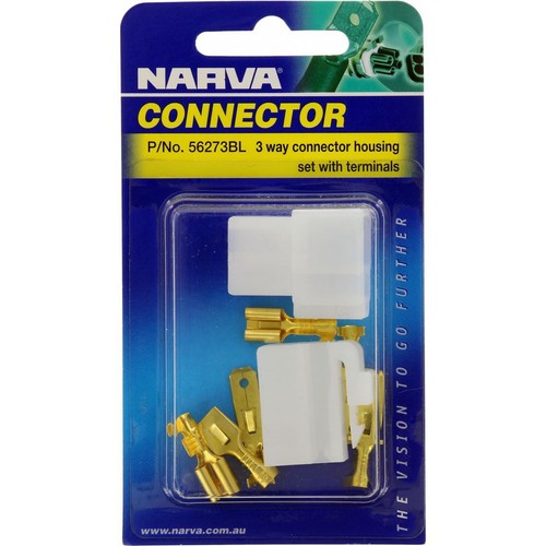 Narva Q.C Connector 3 Pole 1 Kit - 56273BL Car Wiring Adapter Auto Part