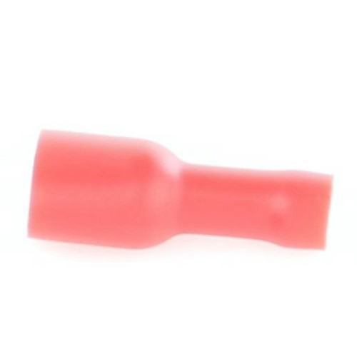 OEX Crimp Terminal Female Blade Red Terminal Entry 6.3 x 0.8mm Vinyl 10 Pce - AC