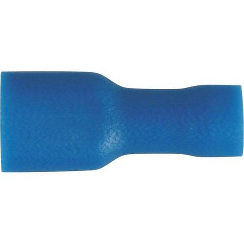 OEX Crimp Terminal Female Blade Blue Terminal Entry 6.3 x 0.8mm Vinyl 10 Pce - A
