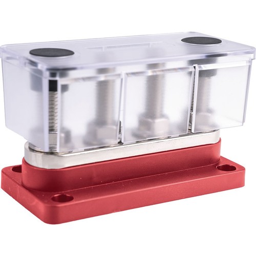 OEX 300A Distribution Block 4 Terminals - Red - ACX3213 Car Wiring Adapter