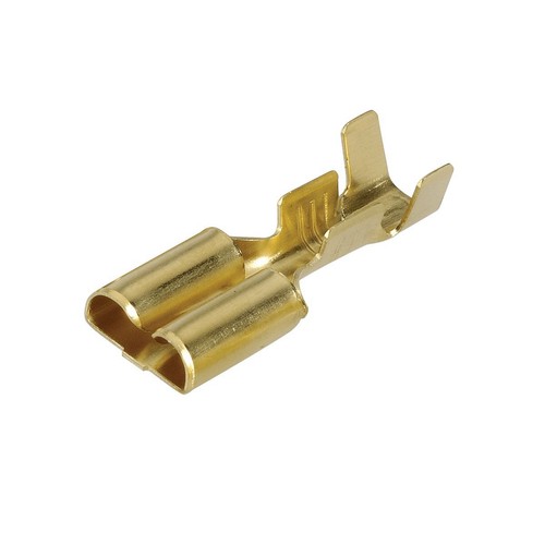 Narva Crimp Terminal Female Blade Brass Terminal Entry 6.3 x 0.8mm Non Insulated