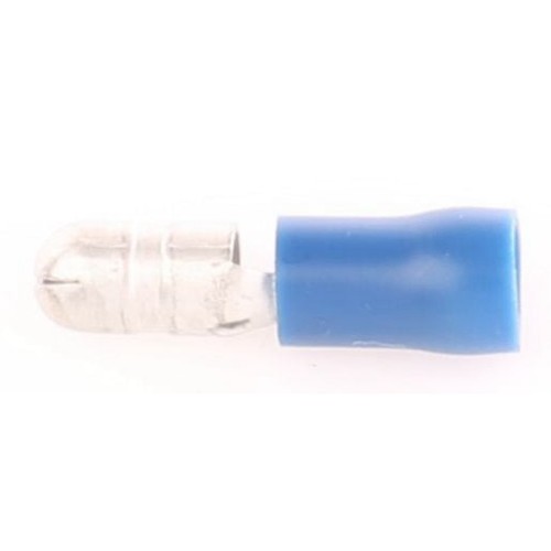OEX Crimp Terminal Male Bullet Blue Terminal Size 5mm Vinyl 14 Pce - ACX3029BL