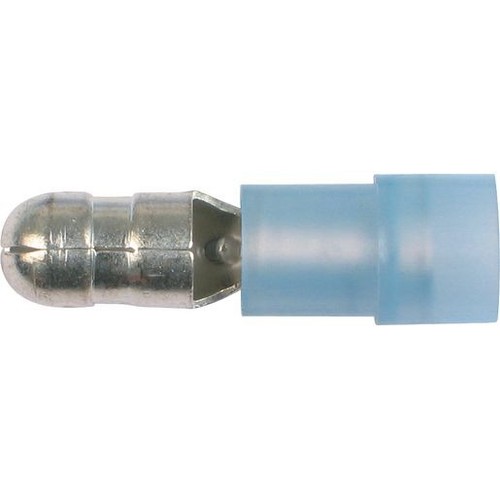 OEX Crimp Terminal Male Bullet Blue Terminal Size 4mm Nylon 50 Pce - ACX3030/50