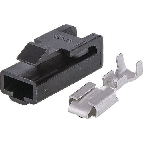 OEX QC Connector female Black 1 Pole - 10 Pce - ACX2686BK Car Wiring Adapter