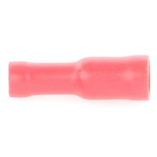 OEX Crimp Terminal Female Bullet Red Terminal Size 4mm Vinyl 12 Pce - ACX3033BL