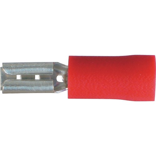 OEX Crimp Terminal Female Blade Red Terminal Entry 2.8 x 0.8mm Vinyl 18 Pce - AC