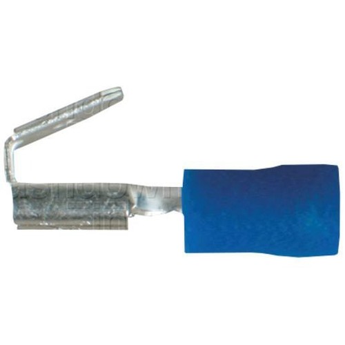 OEX Crimp Terminal 2-way Male/Female Blue Terminal Entry 6.3 x 0.8mm Vinyl 10 Pc