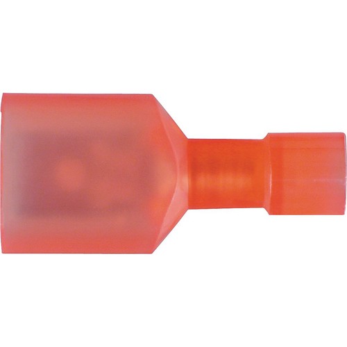 OEX Crimp Terminal Male Blade Red Terminal Entry 6.3 x 0.8mm Nylon 50 Pce - ACX3