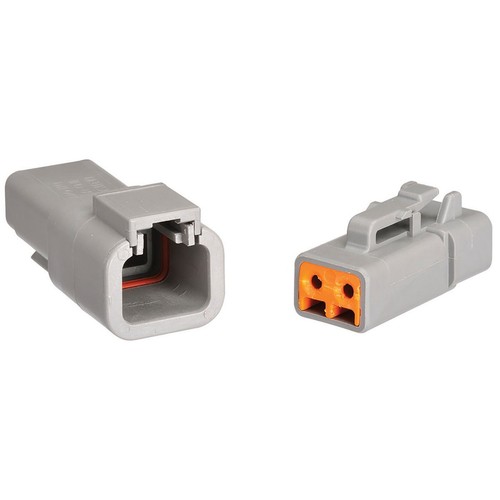 Narva Deutsch DTP #12 - 2 Way Connector Kit, Male / Female - 57314BL UHF Radio
