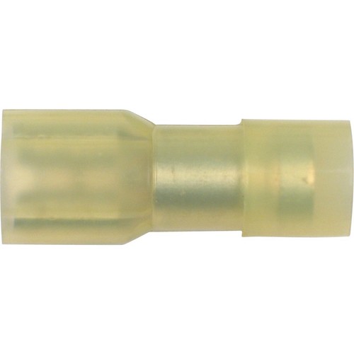 OEX Crimp Terminal Female Blade Yellow Terminal Entry 6.3 x 0.8mm Nylon 10 Pce -
