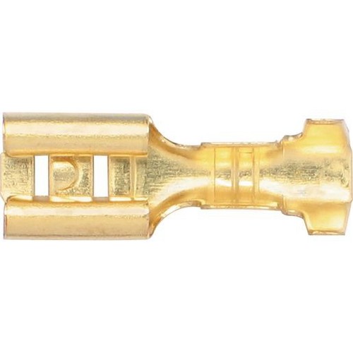 OEX Crimp Terminal Female Blade Brass Terminal Entry 5 x 0.8mm Non Insulated 100