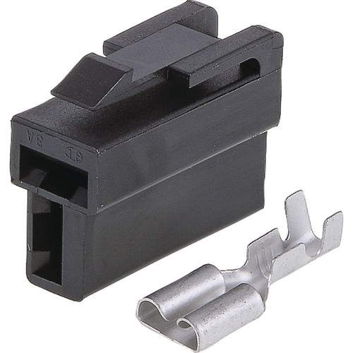 OEX QC Connector Female Black 2 Pole - 10 Pce - ACX2687BK Car Wiring Adapter