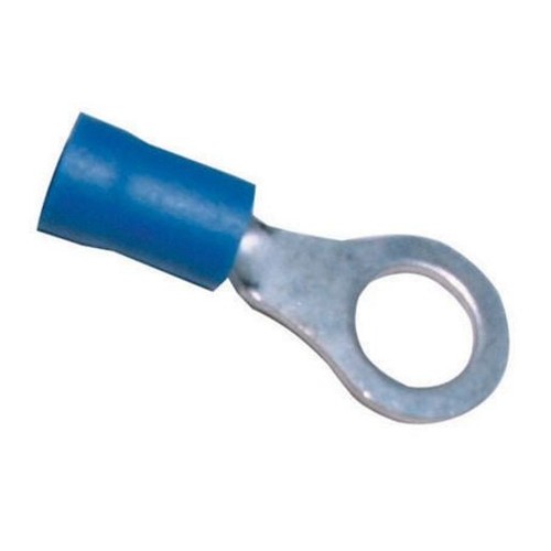Narva Crimp Terminal Ring Blue Terminal Entry 6.3mm Vinyl 100 Pce - 56180