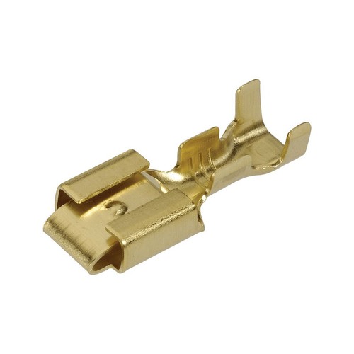 Narva Crimp Terminal Female Blade With Locking Tang Brass Terminal Entry 6.3 x 0