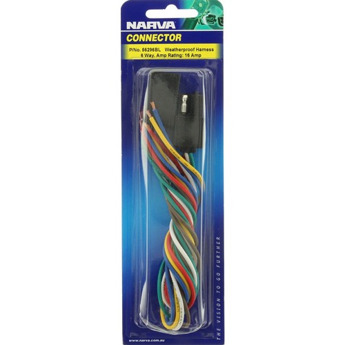 Narva Super seal Connector 6 Pole 1 Kit - 56296BL Car Wiring Adapter Auto Part