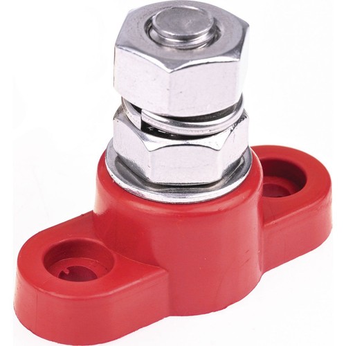 OEX 250A Single Stud Terminal M10 - Red - ACX3145-M10BL Car Wiring Adapter