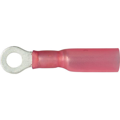 OEX Crimp Terminal Ring Red ID 4.3mm Heat Shrinkable 50 Pce - ACX3175 Car Wiring