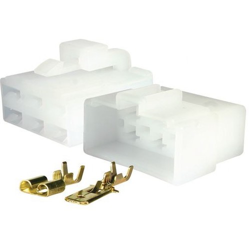 OEX QC Connector Male/Female White 6 Pole - 1 Kit - ACX2696BL Car Wiring Adapter