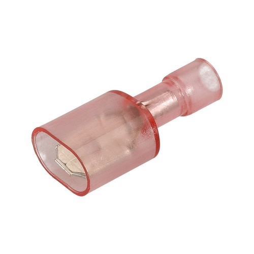 Narva Crimp Terminal Male Blade Red Terminal Entry 6.3mm Poly Carbonate 8Pk - 56