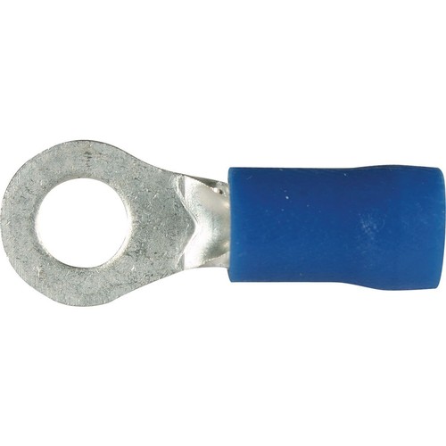 OEX Crimp Terminal Ring Blue ID 4.3mm Vinyl 25 Pce - ACX3053BL Car Wiring