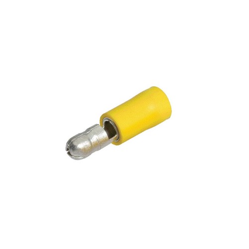 Narva Crimp Terminal Male Bullet Yellow Insulated 5mm - 8 Pce - 56055BL Adapter
