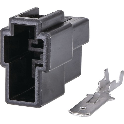 OEX QC Connector Male Black 2 Pole - 10 Pce - ACX2681BK Car Wiring Adapter