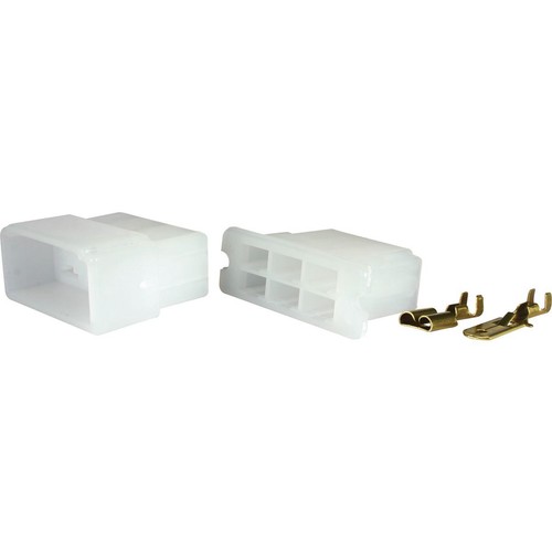 OEX QC Connector Male/Female White 6 Pole - 1 Kit - ACX2741BL Car Wiring Adapter