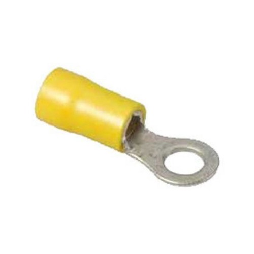 Narva Crimp Terminal Ring Yellow Terminal Entry 4.3mm Vinyl 100 Pce - 56184