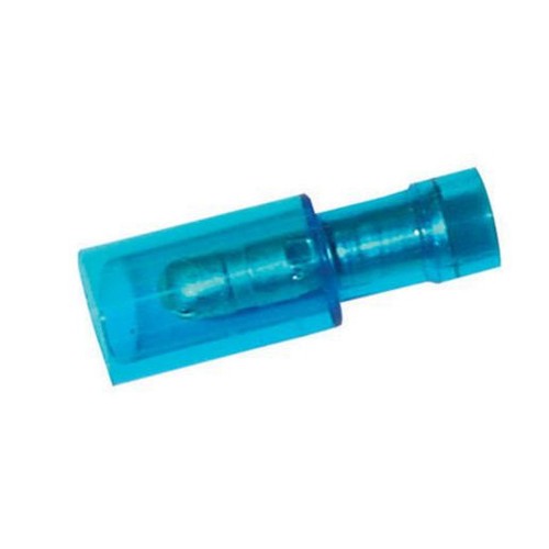 Narva Crimp Terminal Male Bullet Blue Terminal Entry 4mm Polycarbonate 100 Pce -