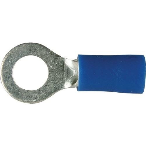 OEX Crimp Terminal Ring Blue ID 5mm Vinyl 25 Pce - ACX3054BL Car Wiring Adapter
