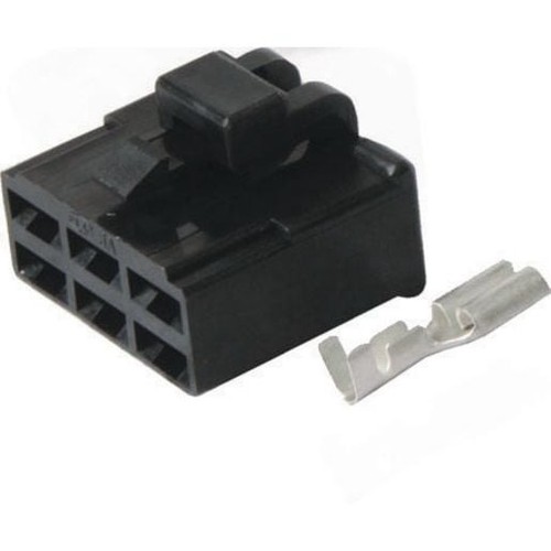 OEX QC Connector Female Black 6 Pole - 10 Pce - ACX2690BK Car Wiring Adapter