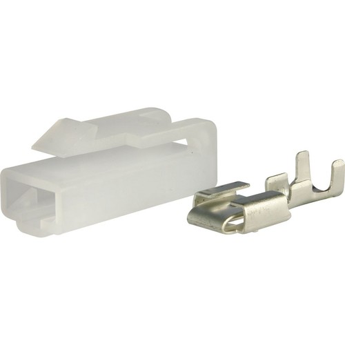 OEX QC Connector Female White 1 Pole - 10 Pce - ACX2686 Car Wiring Adapter