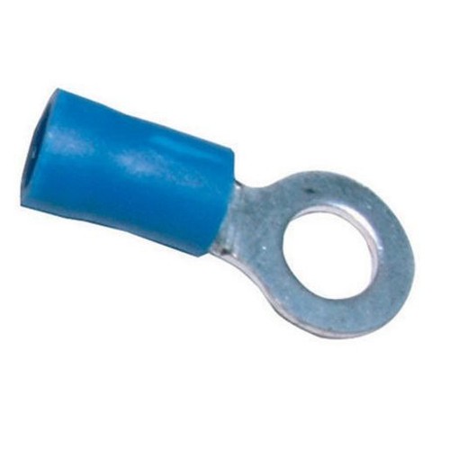 Narva Crimp Terminal Ring Blue Terminal Entry 5mm Vinyl 100 Pce - 56178 Adapter