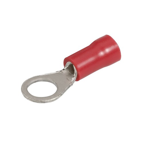 Narva Crimp Terminal Ring Red Insulated 5mm - 25 Pce - 56072BL Car Wiring
