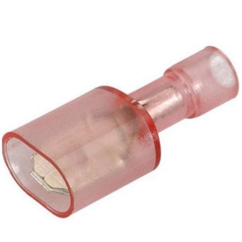 Narva Crimp Terminal Male Blade Red Terminal Entry 6.3 x 0.8mm Polycarbonate 50P