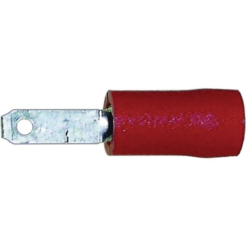 OEX Crimp Terminal Male Blade Red Terminal Entry 3.2 x 0.8mm Vinyl 100 Pce - ACX
