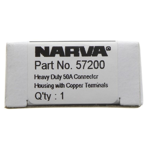 Narva Heavy Duty Plug 2 Pole 50A 1 Pce - 57200 Auto Part
