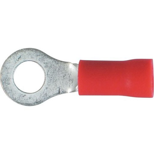 OEX Crimp Terminal Ring Red ID 4.3mm Vinyl 100 Pce - ACX3049 Car Wiring Adapter