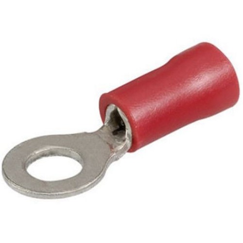 Narva Crimp Terminal Ring Red Terminal Entry 4.3mm Vinyl 100 Pce - 56170 Adapter
