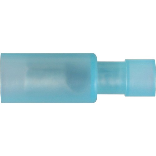 OEX Crimp Terminal Female Bullet Blue Terminal Size 4mm Nylon 50 Pce - ACX3036/5