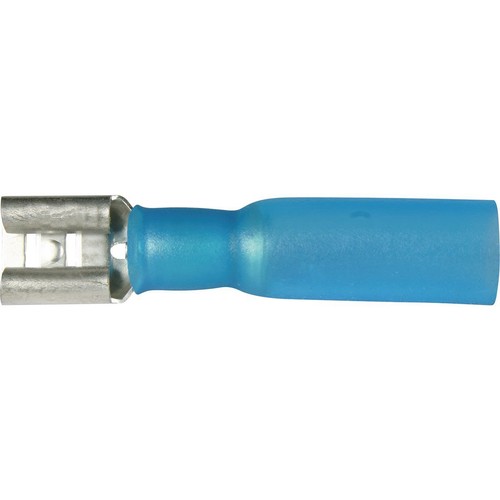 OEX Crimp Terminal Female Blade Blue Terminal Entry 6.3 x 0.8mm Heat Shrinkable