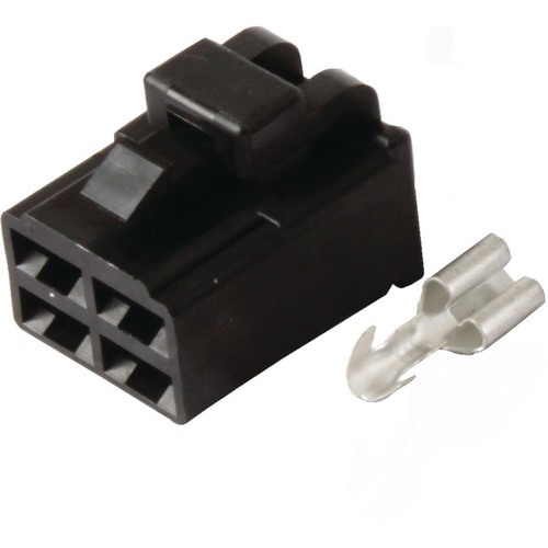 OEX QC Connector Female Black 4 Pole - 10 Pce - ACX2689BK Car Wiring Adapter