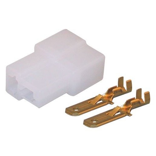 OEX QC Connector Male White 2 Pole - 10 Pce - ACX2730 Car Wiring Adapter