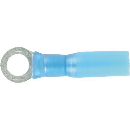 OEX Crimp Terminal Ring Blue ID 5mm Heat Shrinkable 50 Pce - ACX3178 Car Wiring