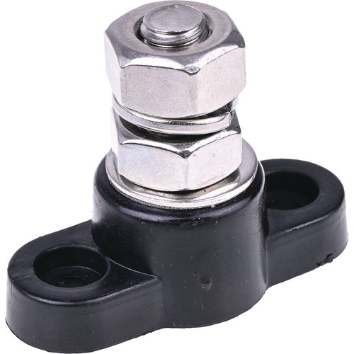 OEX 250A Single Stud Terminal M10 - Black - ACX3146-M10BL Car Wiring Adapter